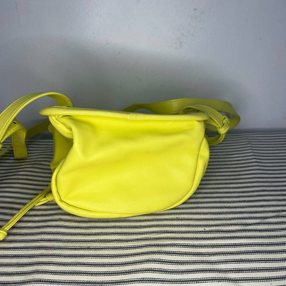 Urban Outfitters Neon Yellow Mini Drawstring Backpack - Picture 5 of 7